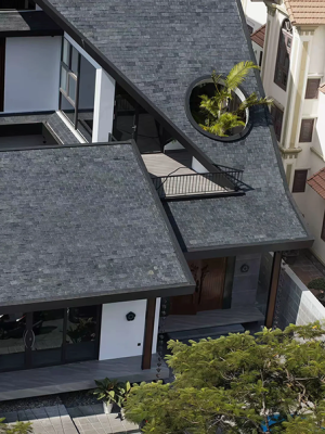 Giếng trời giúp đón sáng, thông gió